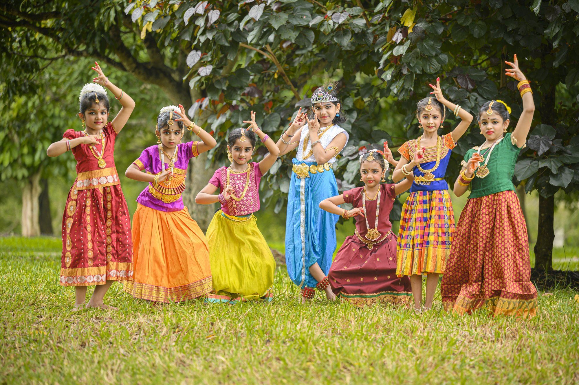 A group of students performing in formation outdoors