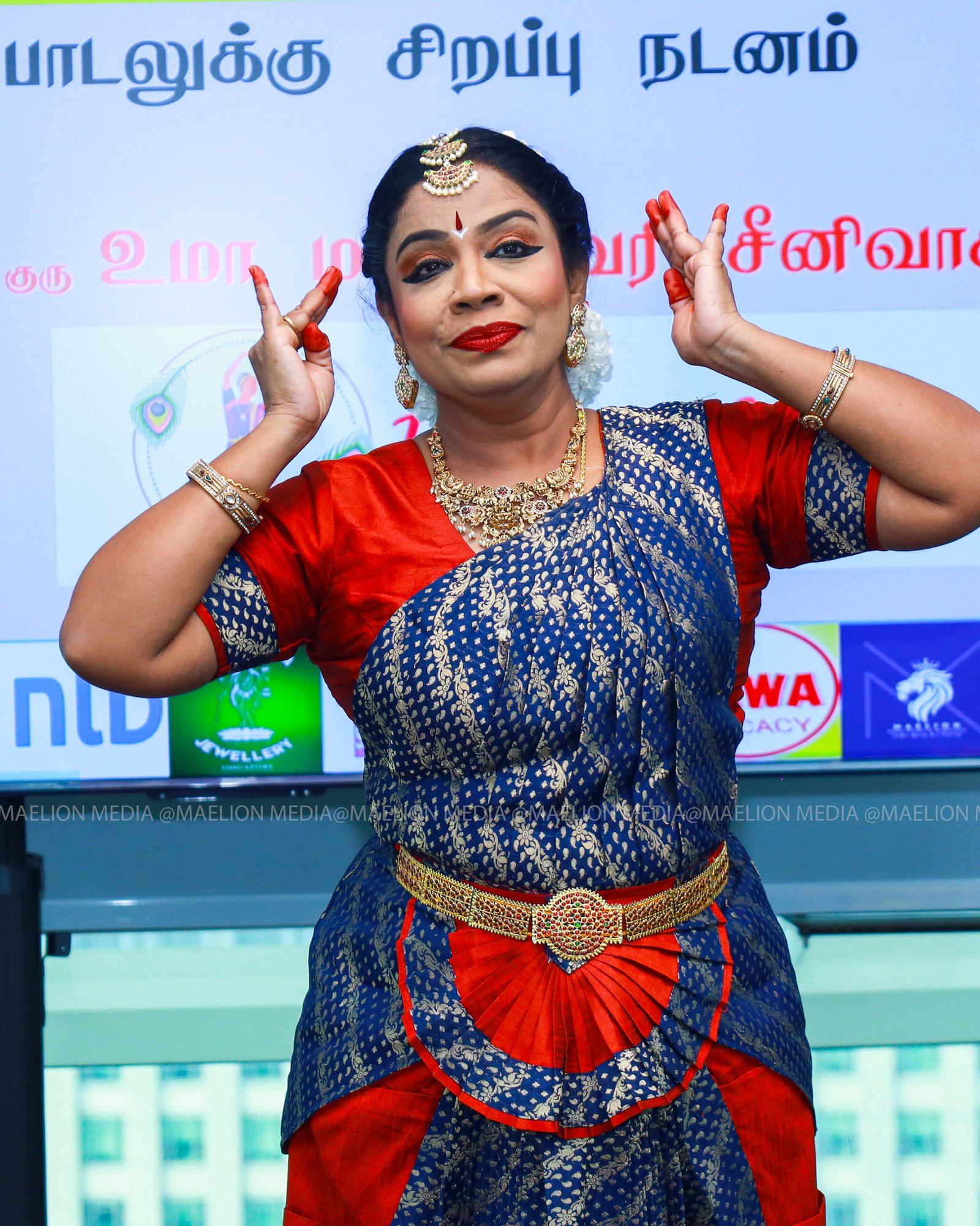 Guru Umamaheswari Srinivassane performing Bharatanatyam at the Women's Day celebration 2026